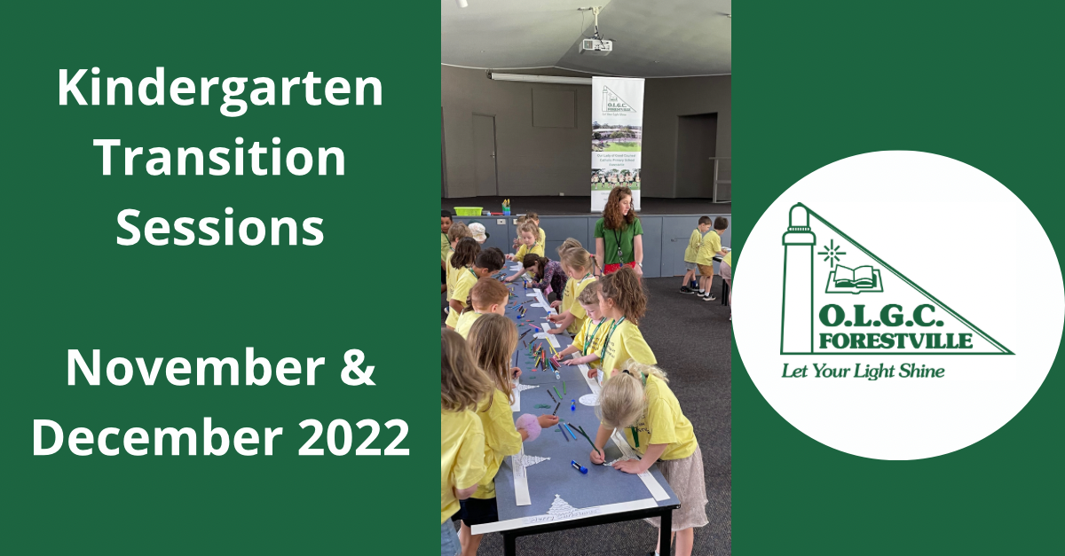 Kindergarten 2023 Transition Sessions